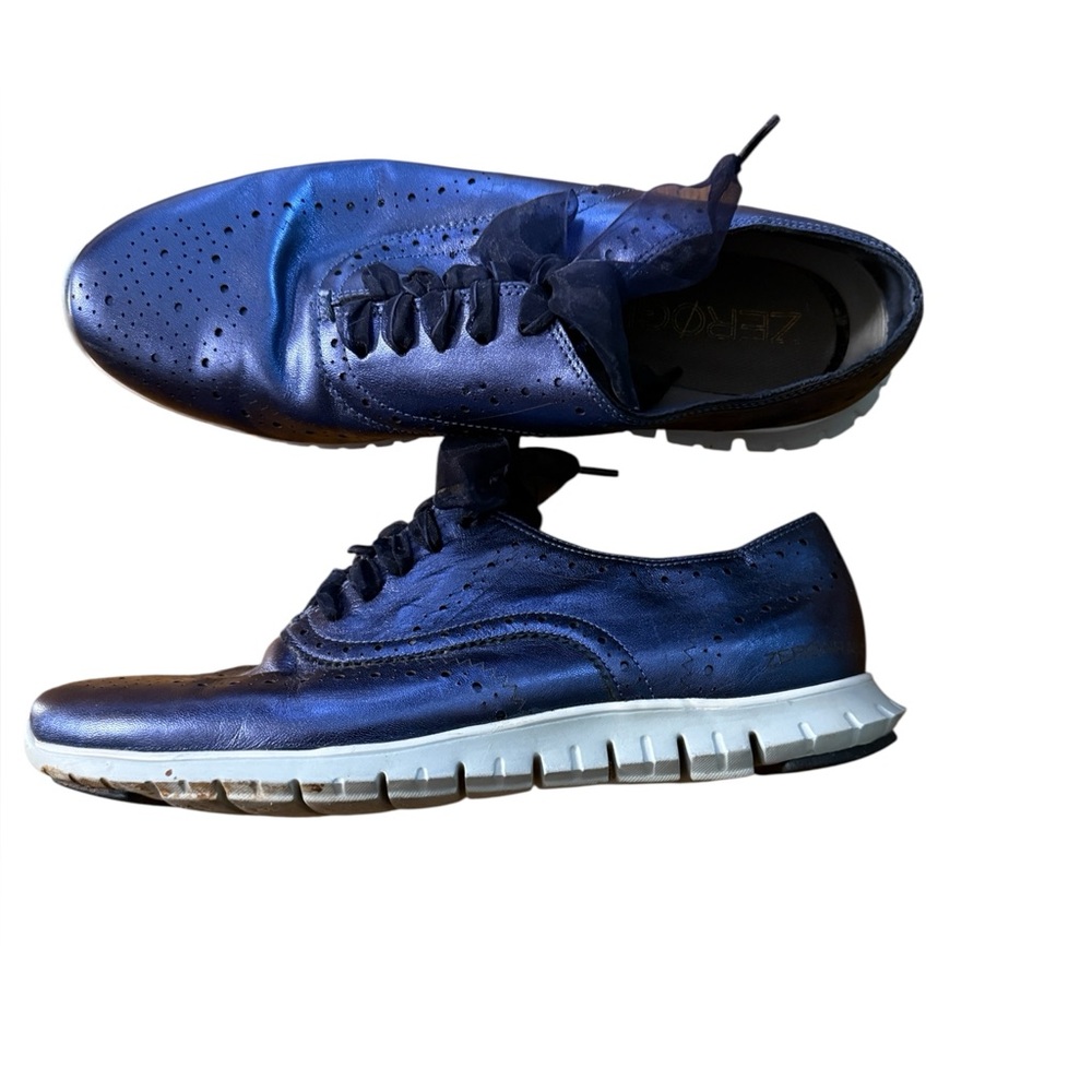 Zero Grand Blue shimmer shoes 8B - Picture 3 of 6